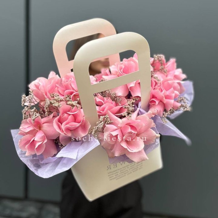 Сумочка розовых роз "Плинки" в Хабаровске