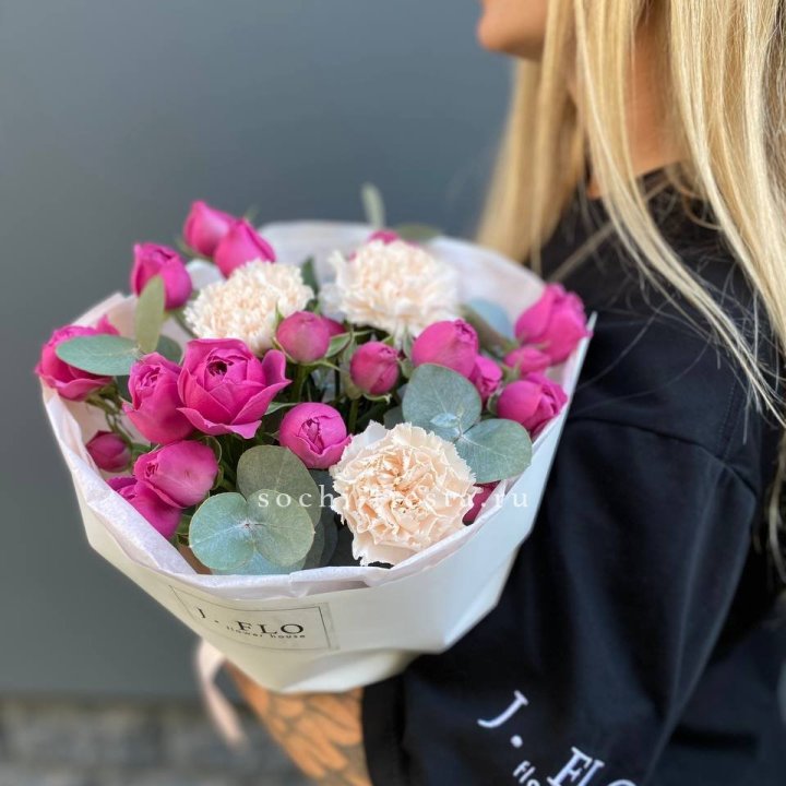 Букет с мисти бабблс №2 в Хабаровске