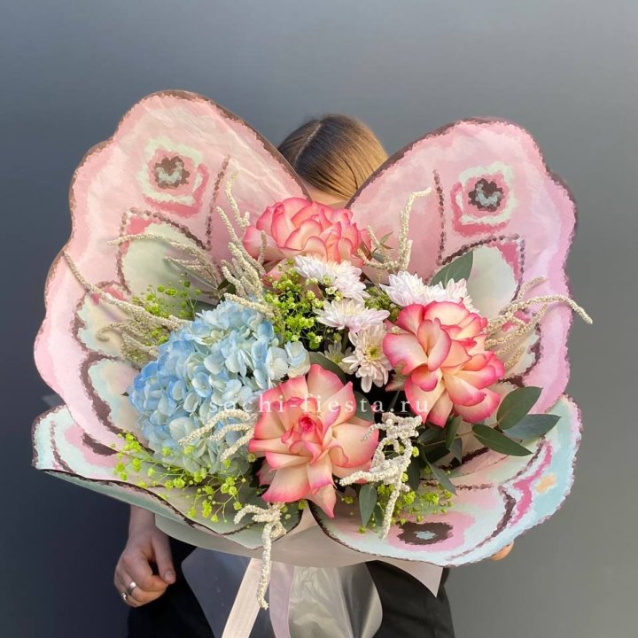 Дизайнерский букет бабочка №5 в Хабаровске