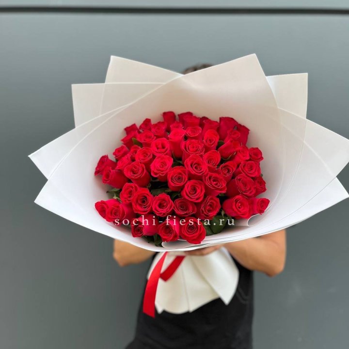 51  красная роза в Хабаровске
