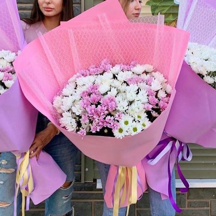 Букет хризантем №3 в Хабаровске