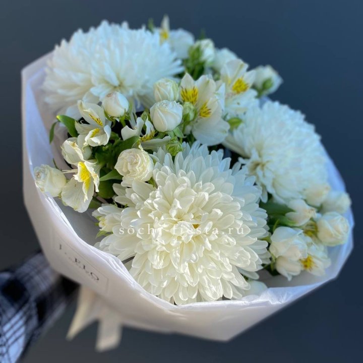 Букет из хризантем "Миранда" в Хабаровске