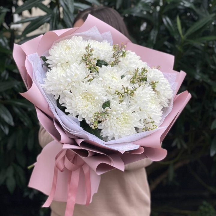 Букет хризантем №1 в Хабаровске