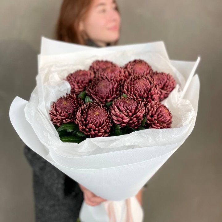 Букет хризантем "Касиопия" в Хабаровске