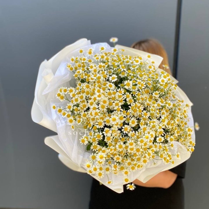 Букет ромашек "Фемели" в Хабаровске