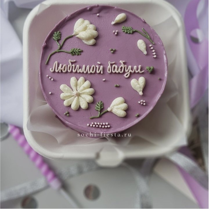 Бенто-торт "Любимой бабуле" в Хабаровске