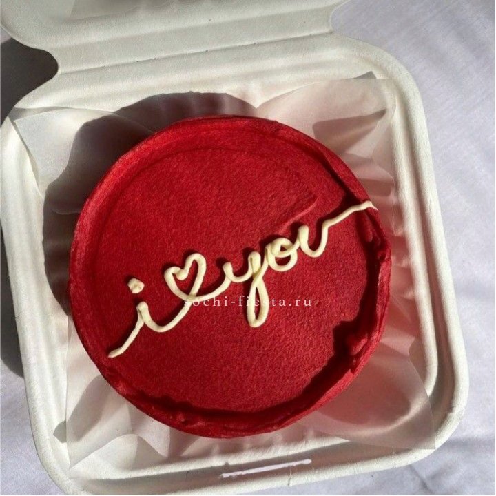 Бенто-торт "Я тебя люблю бесконечно" в Хабаровске