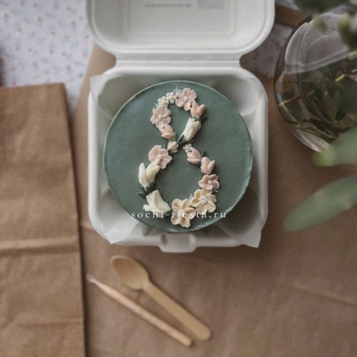 Бенто-торт "8 марта" green  в Хабаровске