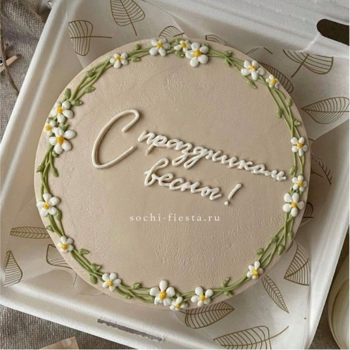 Бенто-торт "C праздником весны!"  в Хабаровске