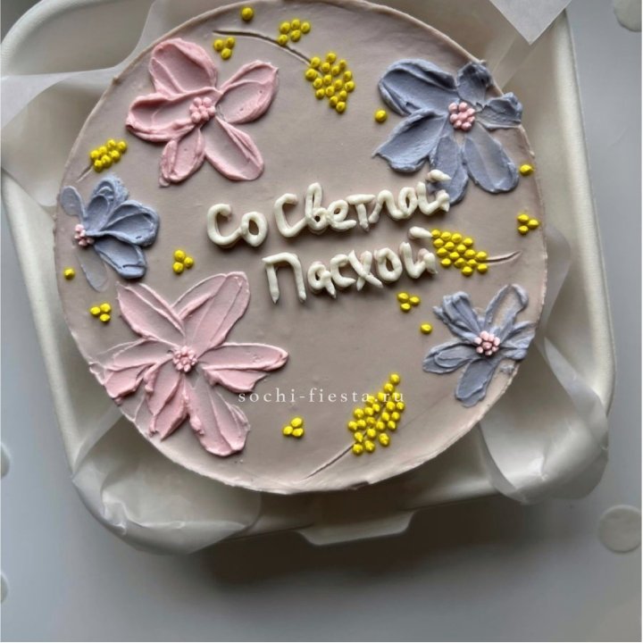 Бенто-торт "Светлой Пасхи" 3 в Хабаровске