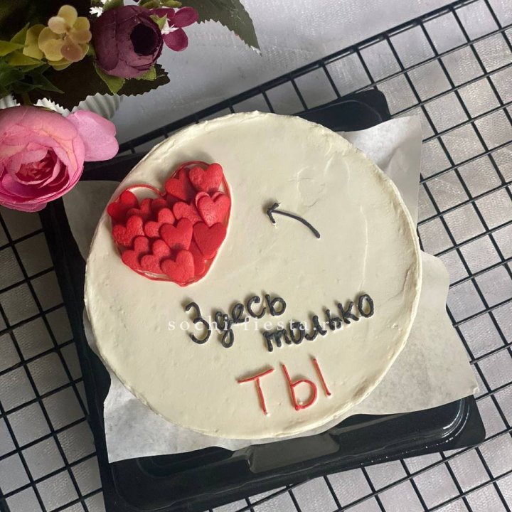 Бенто-торт "В моем сердце только ты"  в Хабаровске