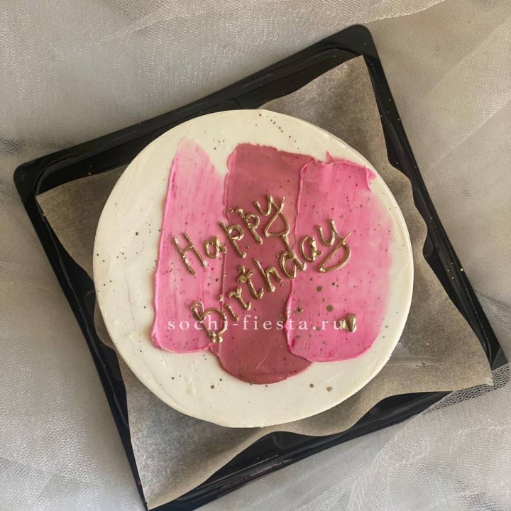 Бенто-торт "С днём рождения" пастель в Хабаровске