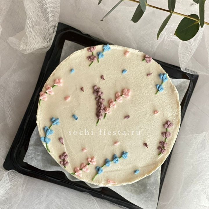 Бенто-торт "Лаванда" в Хабаровске