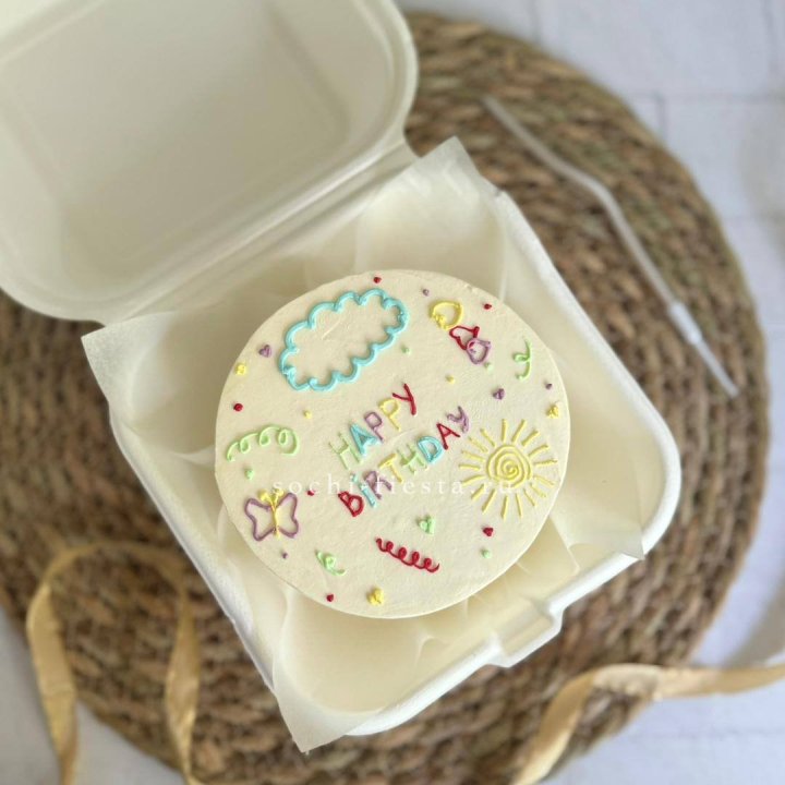 Бенто-торт "С днем рождения!"  в Хабаровске