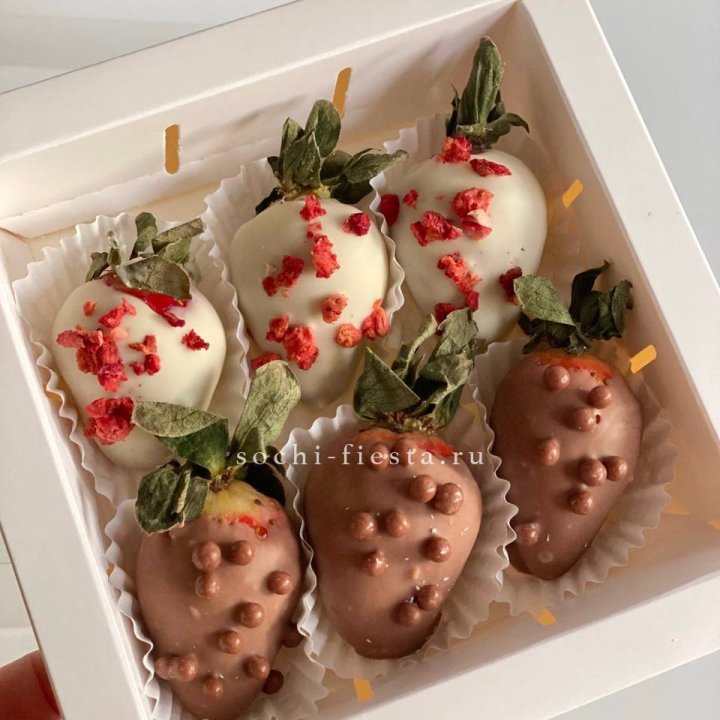 Клубника в шоколаде 6 ягод в Хабаровске