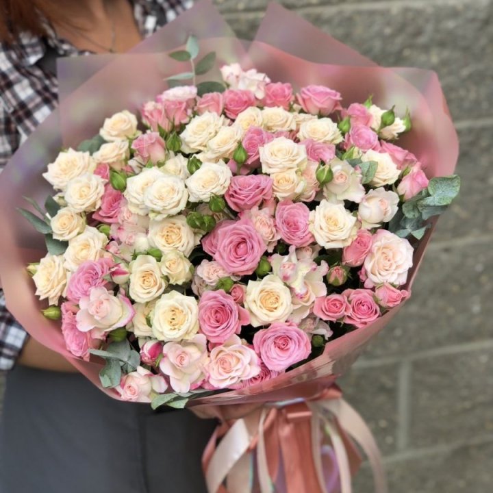 21 кустовая роза в Хабаровске