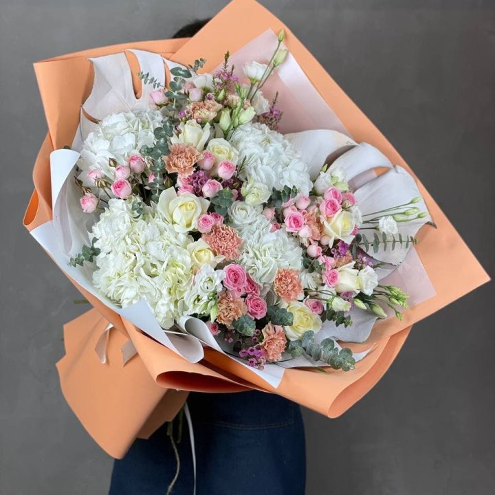 Макси-букет кремовый в Хабаровске