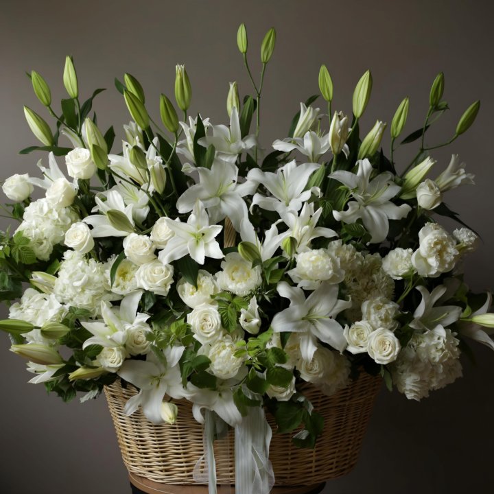 Цветочная корзина макси №3 в Хабаровске