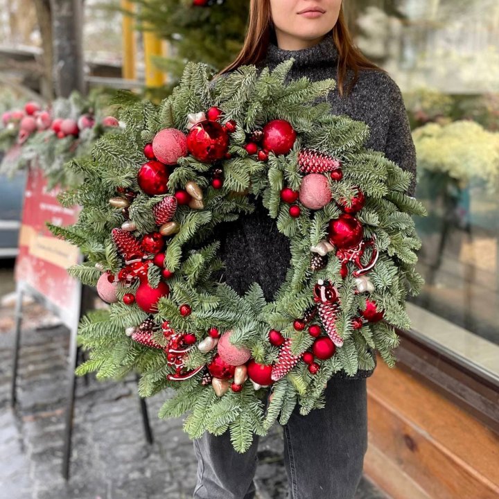Рождественский венок  в Хабаровске