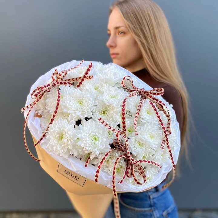 Букет "Хризантемы с любовью" в Хабаровске