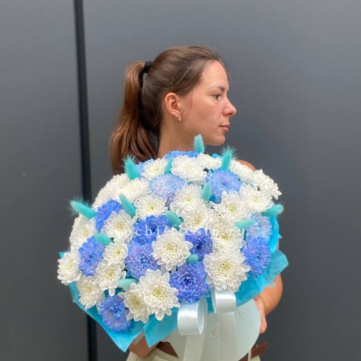  Коробочка  хризантем и лагуруса в Хабаровске