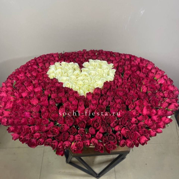 501 роза в корзине в Хабаровске