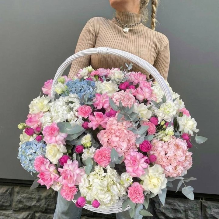 Цветочная корзина №3 в Хабаровске