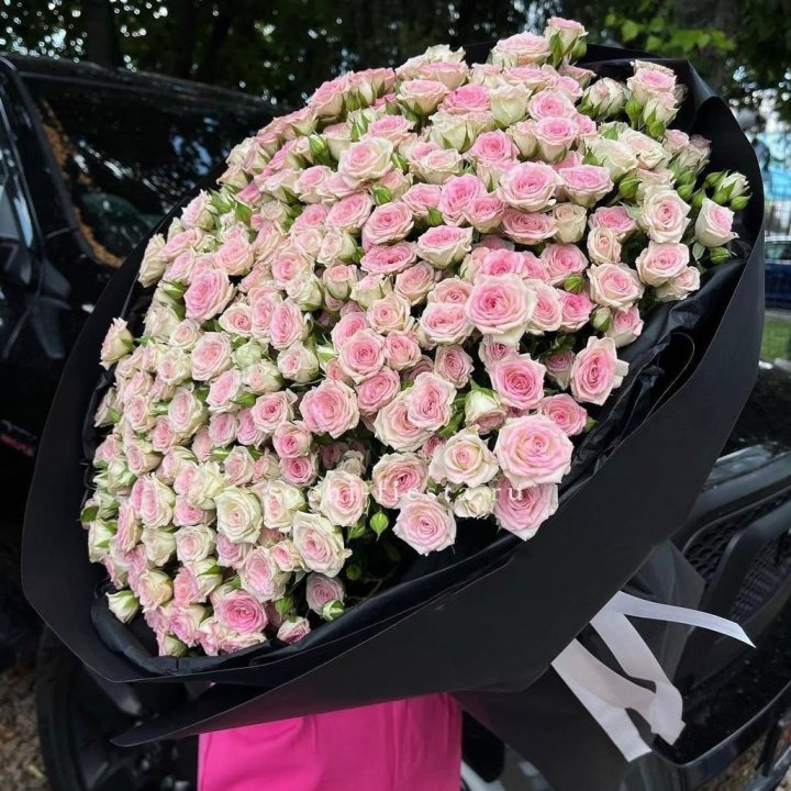 101 кустовая роза "Твистер" в Хабаровске