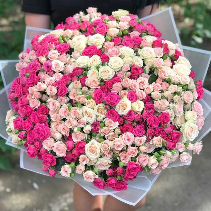 101 кустовая роза в Хабаровске