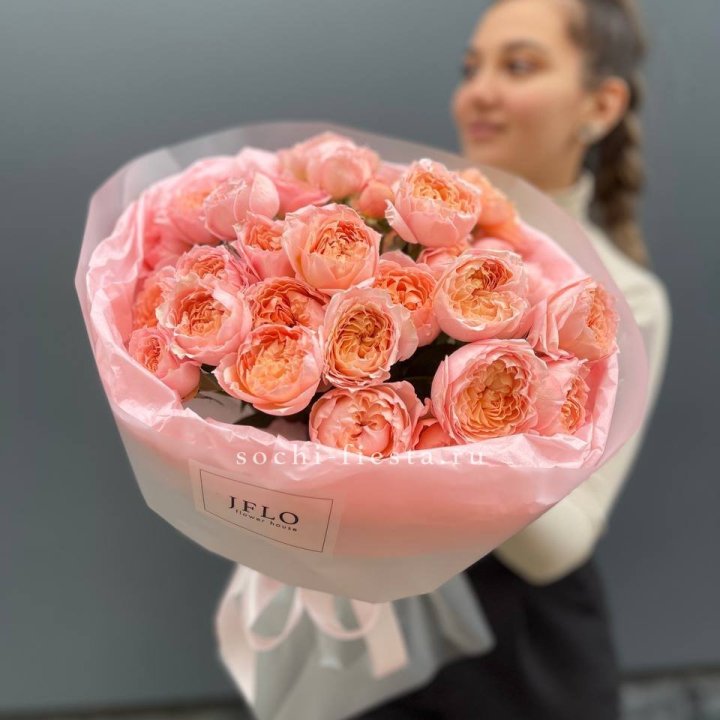 Букет из пионовидных роз Джульетта в Хабаровске