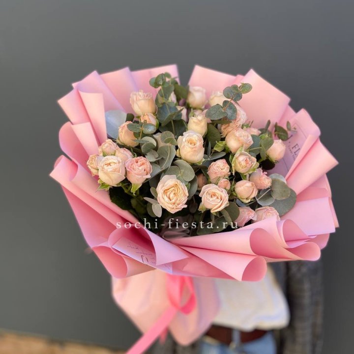 Букет пионовидных роз Cute Love в Хабаровске