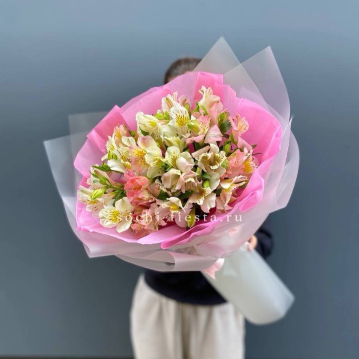 букет альстромерий "Черри" в Хабаровске