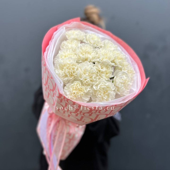 Белые диантусы №2 в Хабаровске