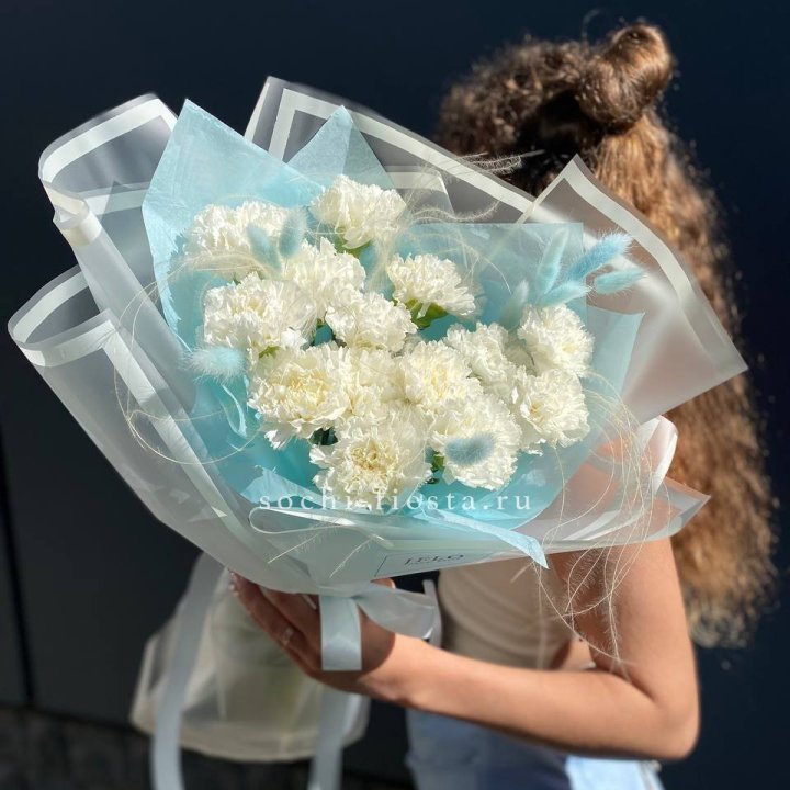 Воздушный букет из диантусов  в Хабаровске