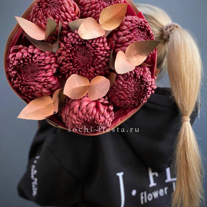 Хризантемы "Голд шоколад" в Хабаровске