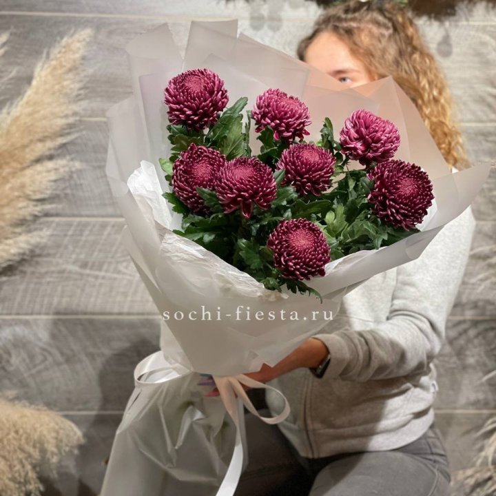 Хризантемы Бигуди в Хабаровске