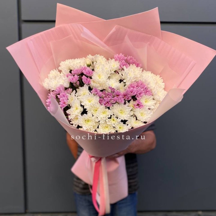  Букет хризантем- гигант  в Хабаровске