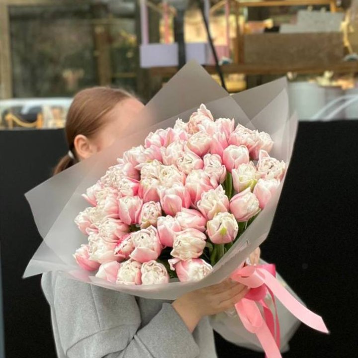 51 нежный тюльпан в Хабаровске