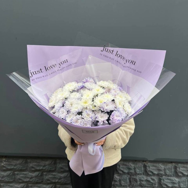 9 воздушных хризантем в Хабаровске