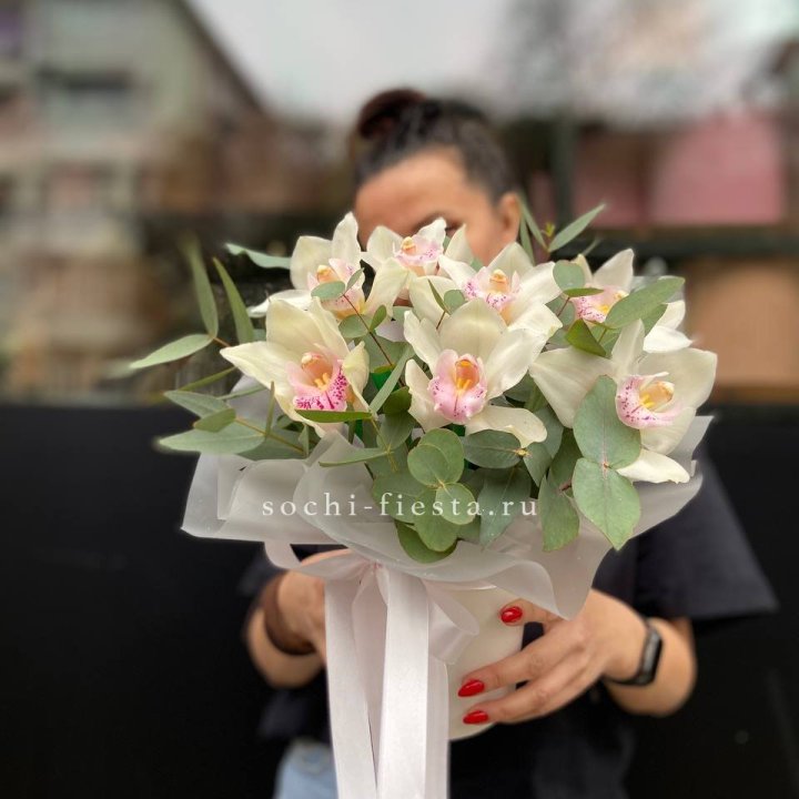 Бокс с орхидеями в Хабаровске