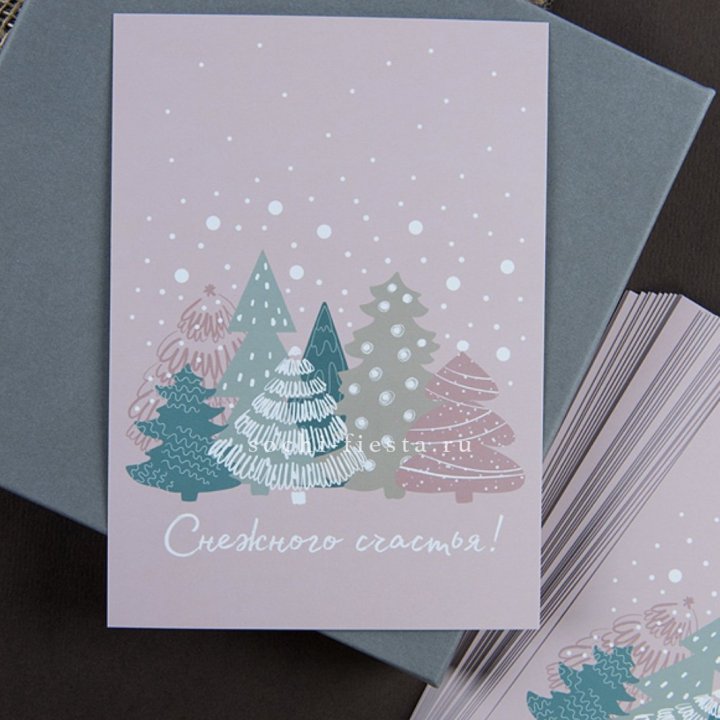 Открытка к букету "Снежного счастья" в Хабаровске