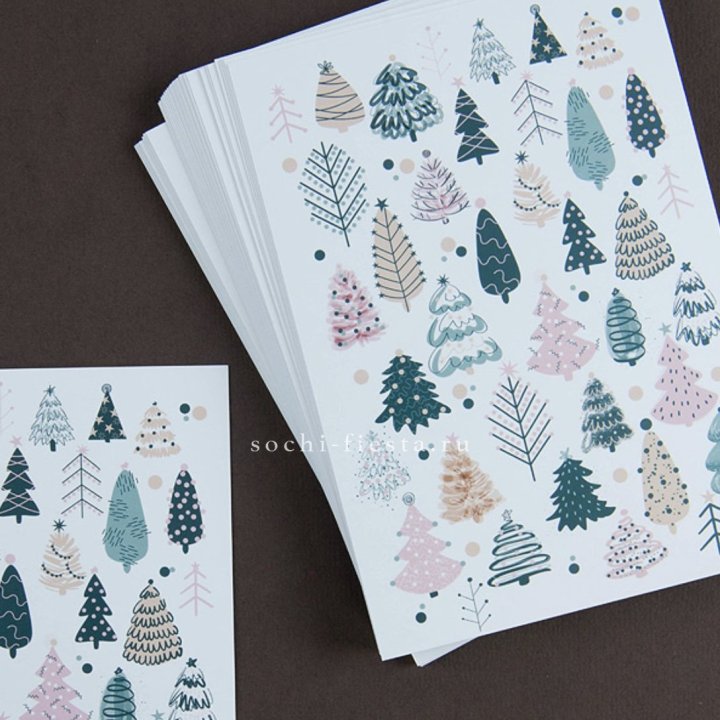 Открытка к букету "Елки" в Хабаровске