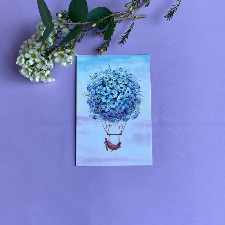 Открытка к букету "Флоростат" в Хабаровске