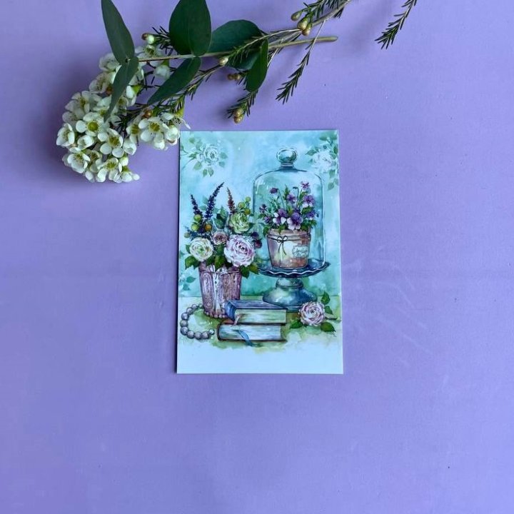 Открытка к букету "Книги" в Хабаровске