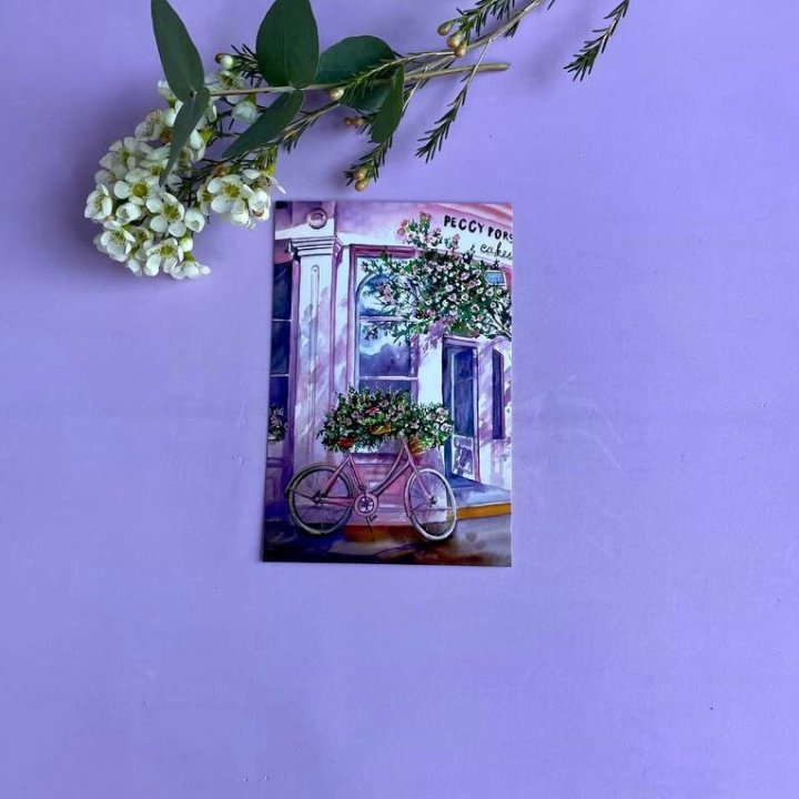 Открытка к букету "Розовый" в Хабаровске