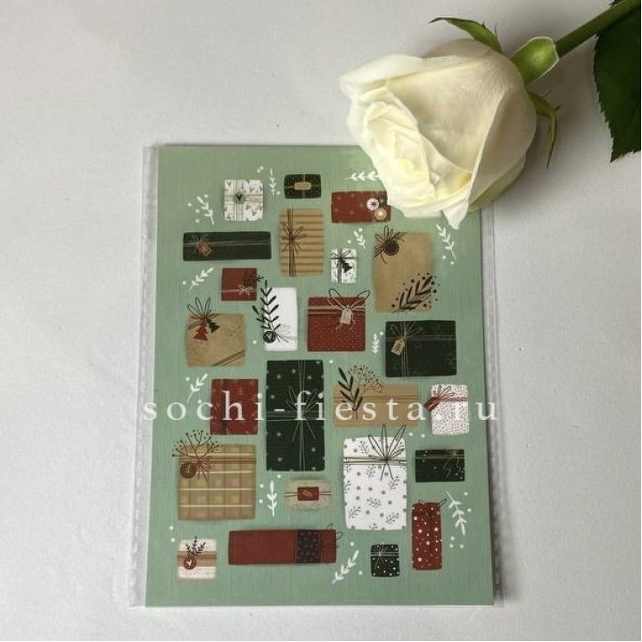 Открытка к букету "Подарки НГ" в Хабаровске