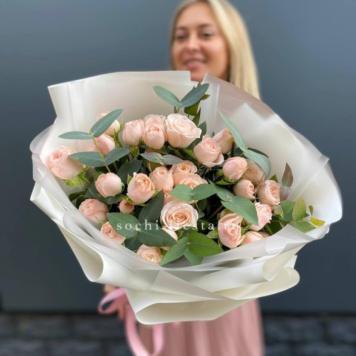 Букет кустовых роз "Фреш" в Хабаровске