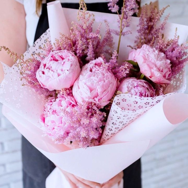 Букет пионов "Мелиса" в Хабаровске