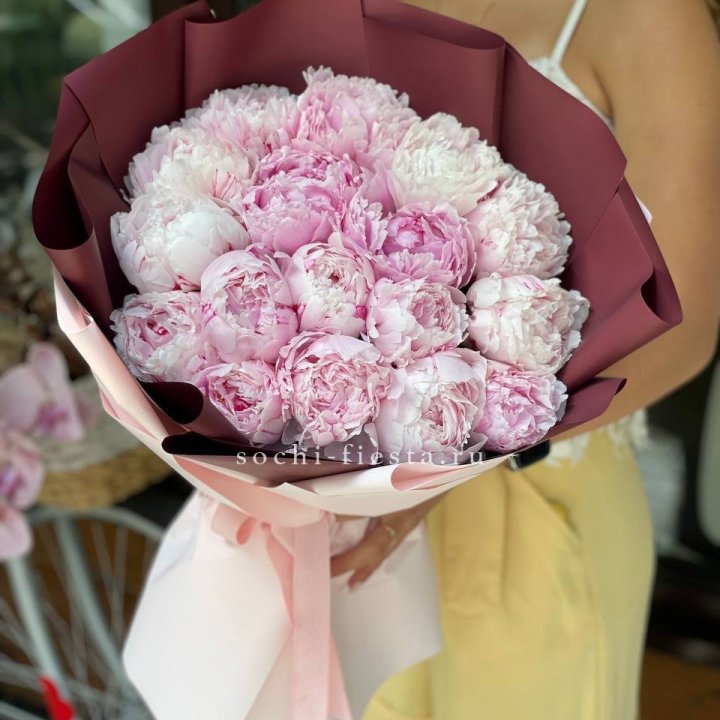 Букет с пионами №5 в Хабаровске