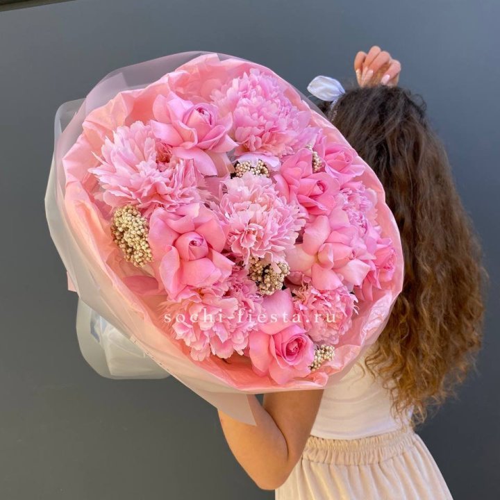  Букет с пионами "Пинки" в Хабаровске